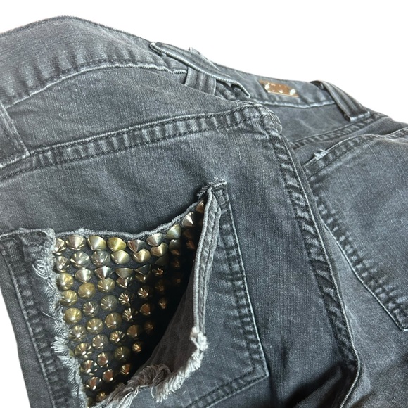 Bess X Barney’s Studded Black Skinny Ripped and Studded Jeans Ripped Back… - Picture 11 of 11
